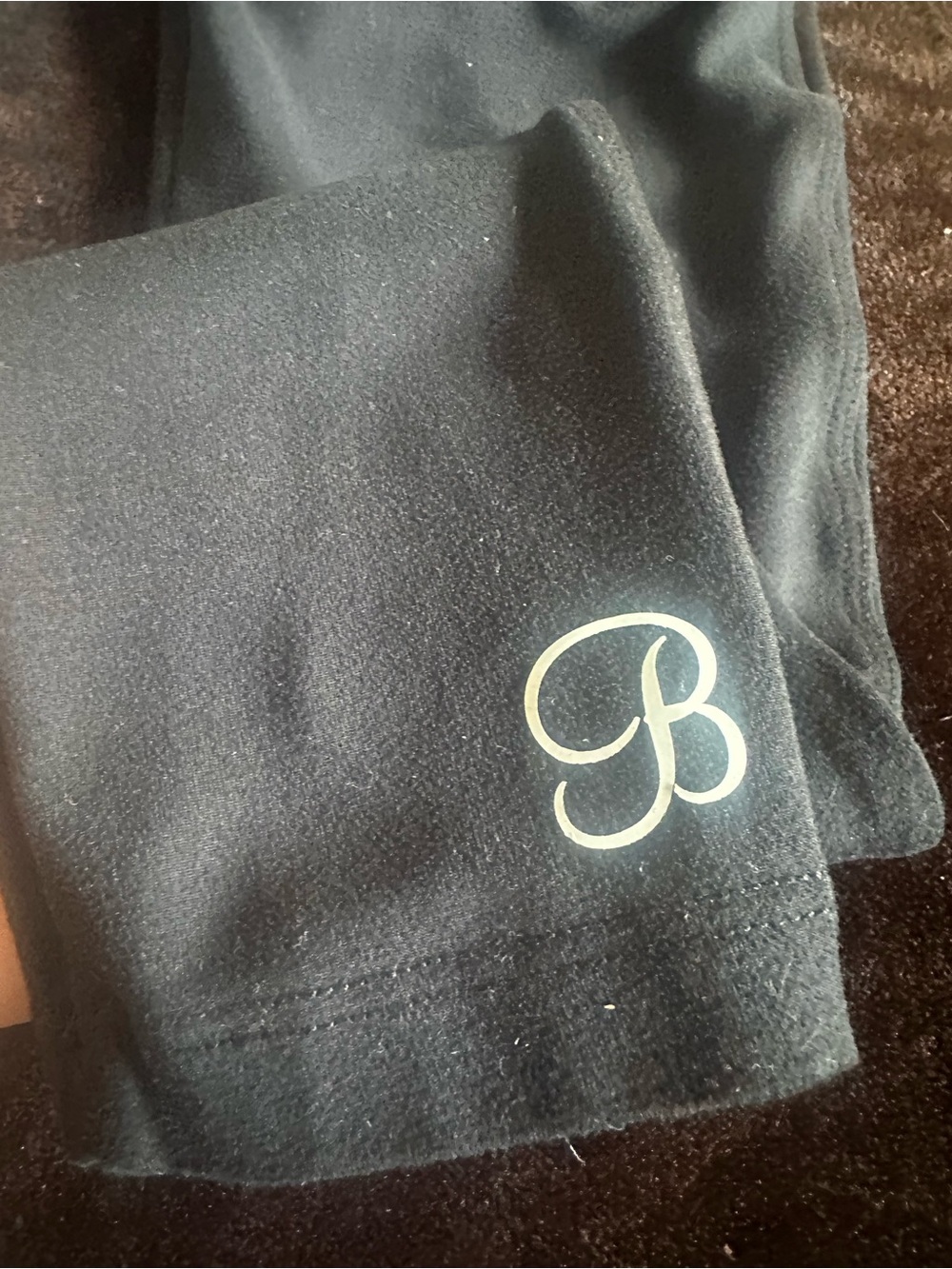 Bombshell Sportswear Black Leggings with Script B Logo